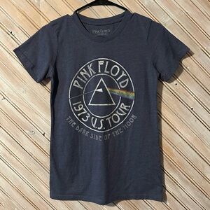 Pink Floyd The Dark Side Of The Moon Navy 1973 Tour Band Tee Shirt
